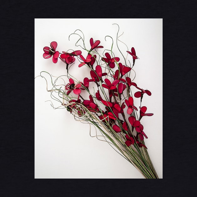 Dainty Red Left Slanted Bouquet by KirtTisdale